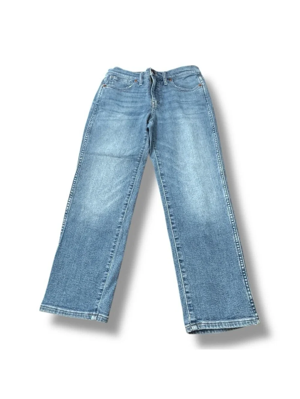 Madewell Stovepipe Jeans Blue Denim Stretch Medium Wash Casual Women’s Size 28P